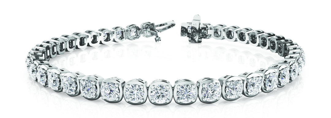 Platinum Lab Diamond Tennis Bracelet