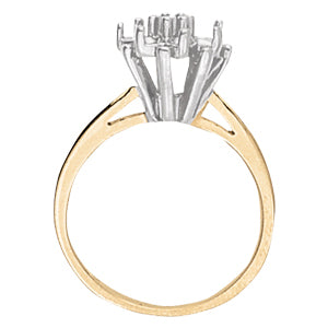 18K White Gold Multi-Diamond Fashion Ring