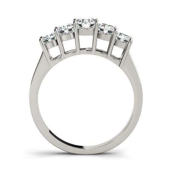 14K White Gold 1 CT Diamond Wedding Band