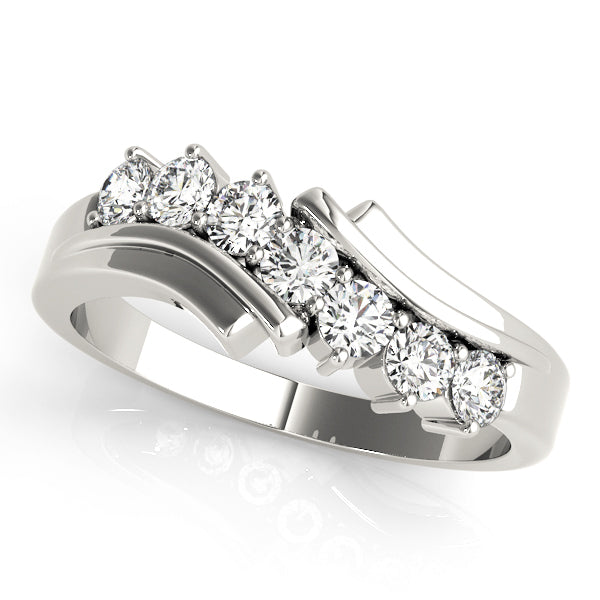 Platinum 1 CT Diamond Multi-Stone Wedding Band