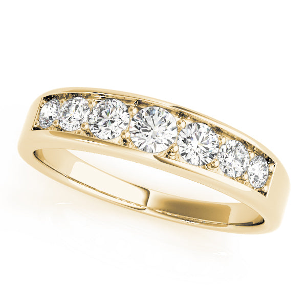 18K Yellow Gold Diamond Wedding Band 1 ctw