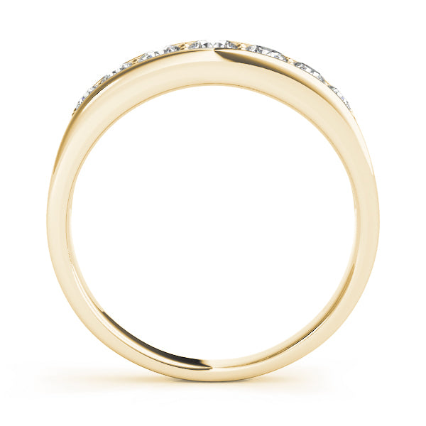 18K Yellow Gold Diamond Wedding Band 1 ctw