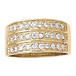 14K White Gold Diamond Fashion Band