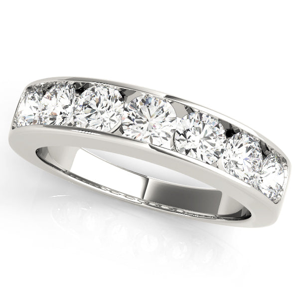 7-Stone Round Diamond Wedding Band