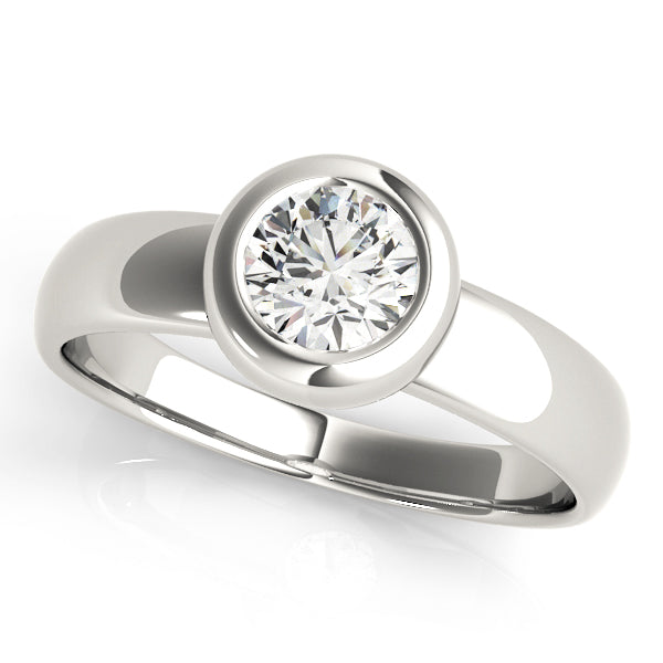 18K White Gold 1ct Diamond Solitaire Engagement Ring