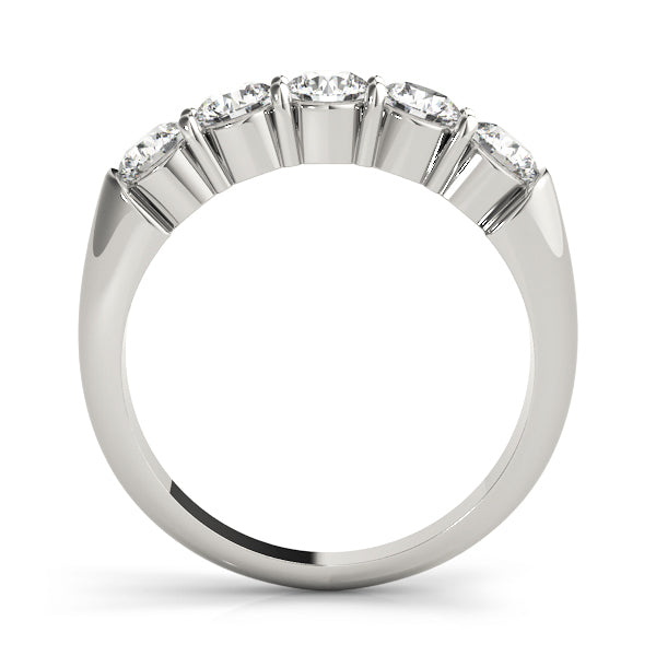 Platinum 1 CT Diamond Multi-Stone Wedding Band