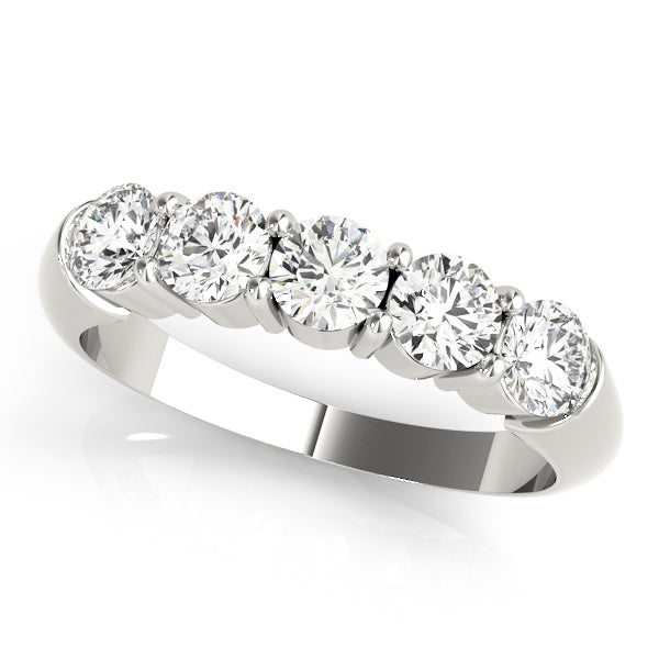 18K White Gold 1 CT Diamond Wedding Ring