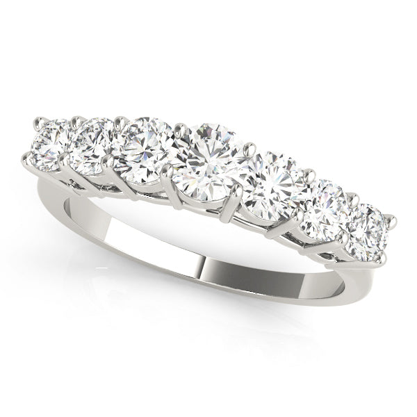 18K White Gold 1 CT Diamond Wedding Band