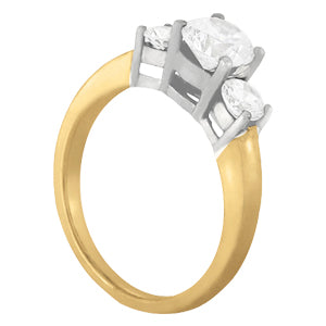 14K White Gold 1.33ctw Round Diamond Engagement Ring