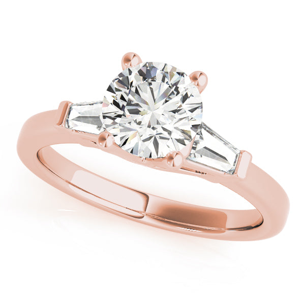 14K Rose Gold 1 CT Diamond Engagement Ring