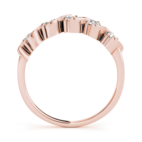 14K Rose Gold 1ctw Diamond Wedding Band