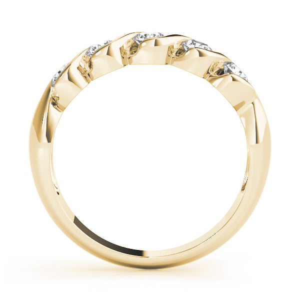 18K Yellow Gold 1 CT Diamond Wedding Band