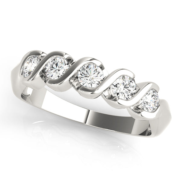14K White Gold 1 CT Diamond Wedding Ring