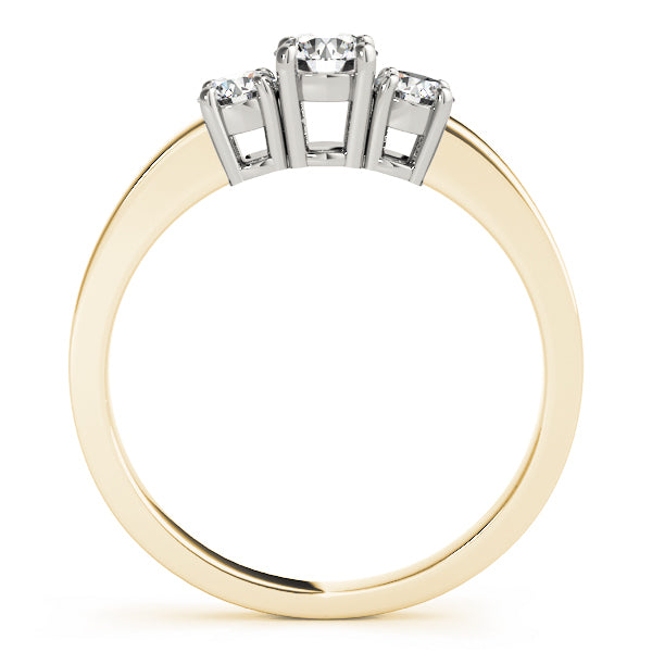 ENGAGEMENT RINGS 3 STONE ROUND