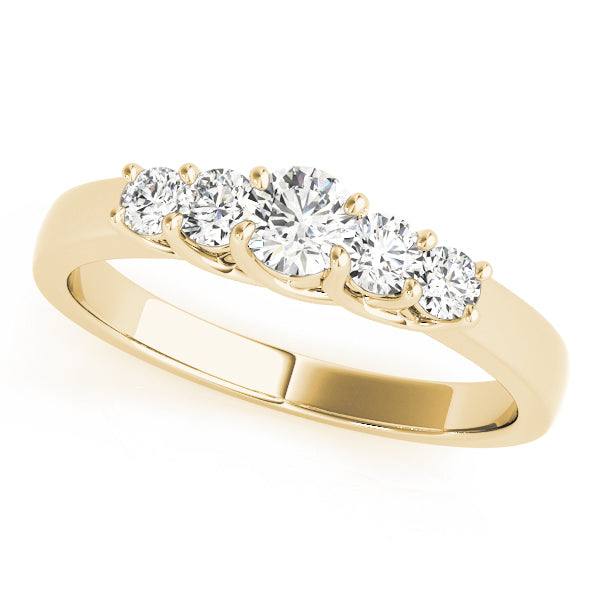 18K Yellow Gold 1 ct Diamond Wedding Ring