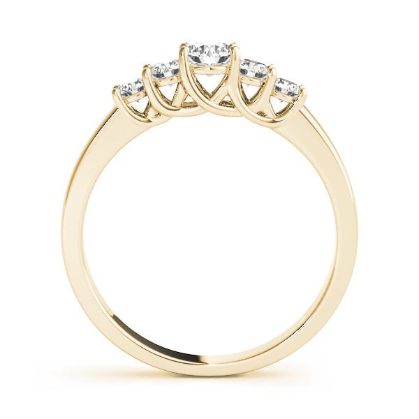 14K Yellow Gold 1 ct Diamond Wedding Ring