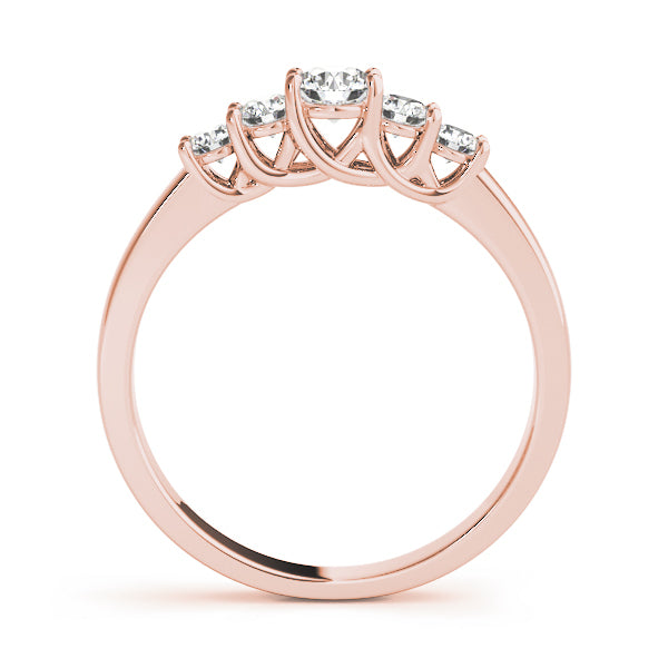18K Rose Gold 0.7 ct Diamond Wedding Ring