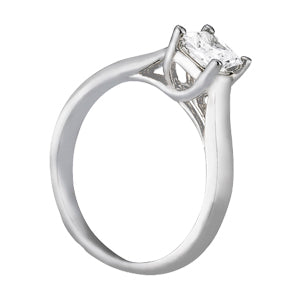 Platinum 3/4 CT Diamond Trellis Engagement Ring