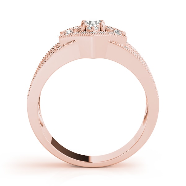 14K Rose Gold 1/2 ct tw Fashion Diamond Ring