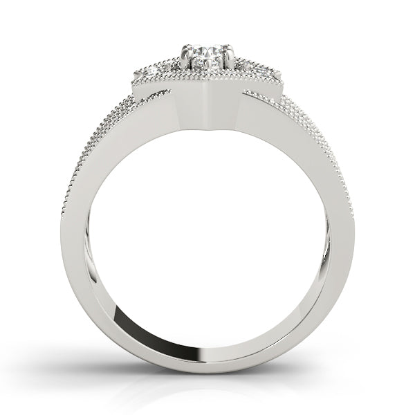 White Gold Lab Diamond Right Hand Ring