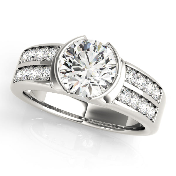 Platinum 1.25 ctw Round Diamond Engagement Ring