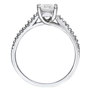 18K White Gold Diamond Wedding Ring
