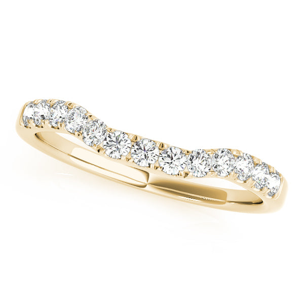 18K Yellow Gold Multi-Diamond Wedding Ring