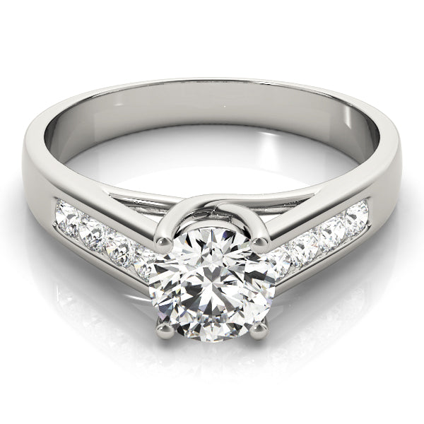 14K White Gold 1 ct Diamond Trellis Engagement Ring
