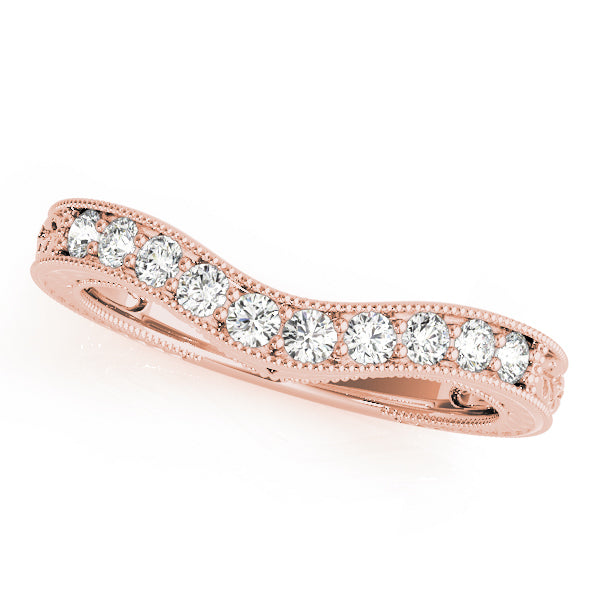 14K Rose Gold Diamond Wedding Ring