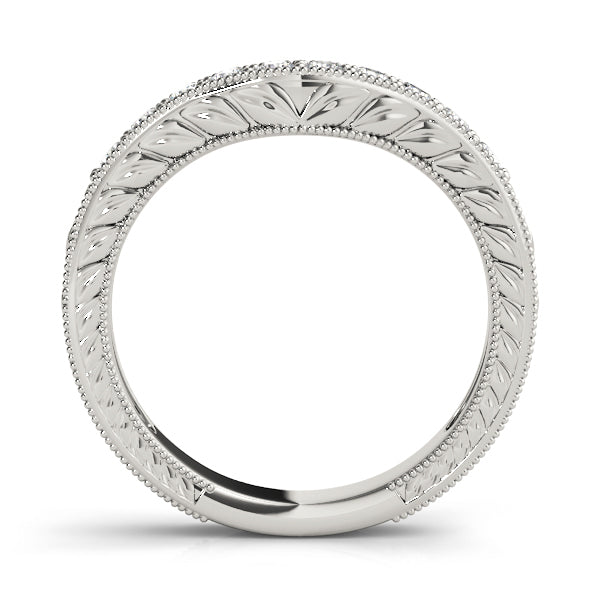 Platinum 1/3 CT Diamond Wedding Ring