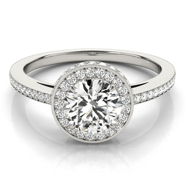 Platinum Round Diamond Engagement Ring 1.5ctw