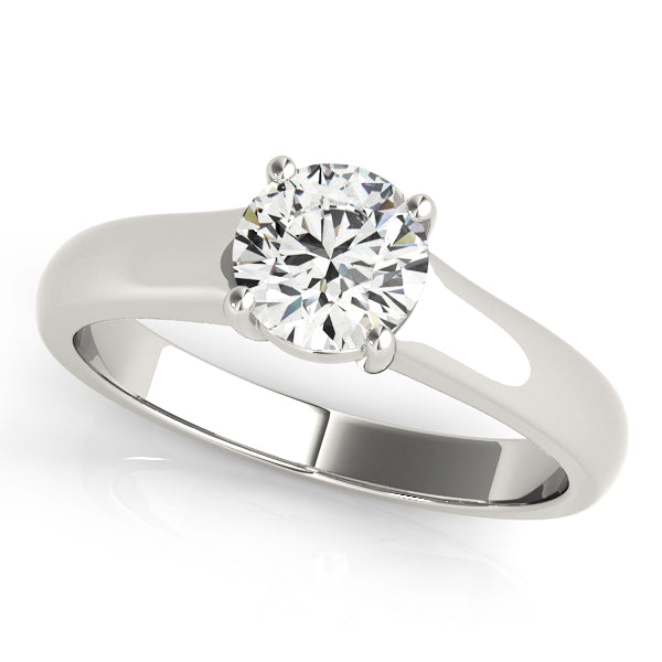 18K White Gold 1ct Diamond Solitaire Engagement Ring