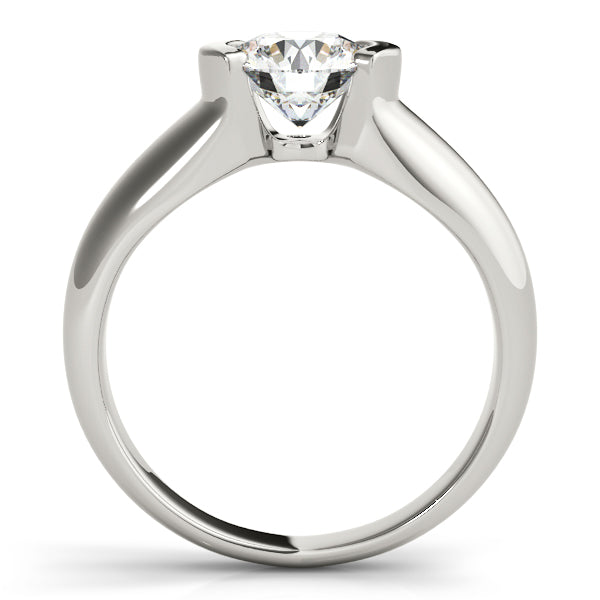 Round Diamond Chunky Solitaire Engagement Ring