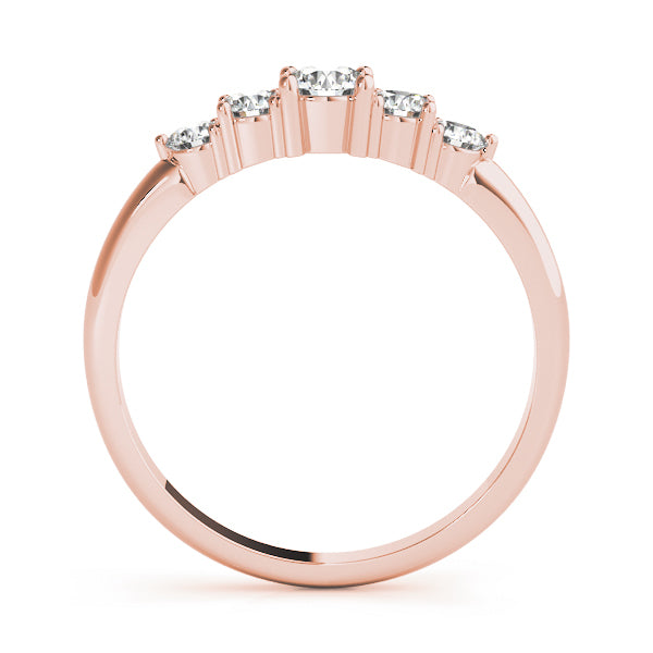 Rose Gold Diamond Wedding Ring | 0.45 ctw