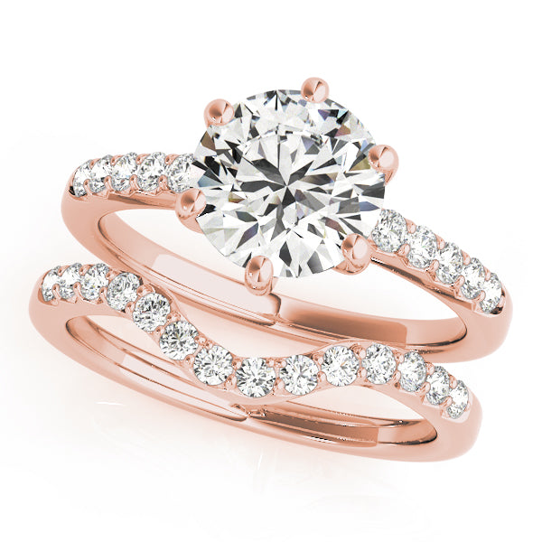 14K Rose Gold 1.16 ctw Diamond Engagement Ring