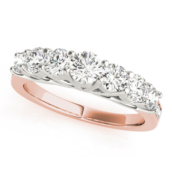 18K Rose Gold 1.33ctw Diamond Wedding Ring