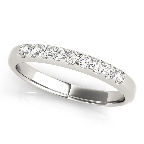 18K White Gold 1 CT Diamond Wedding Band