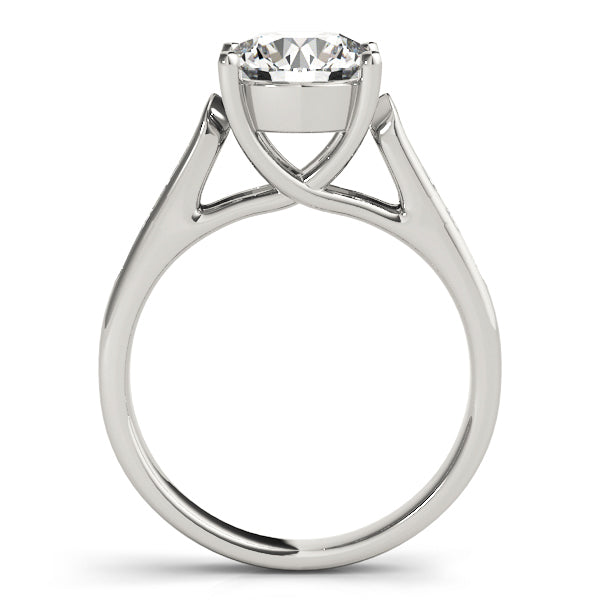 3CT Round Trellis Channel-Set Diamond Engagement Ring