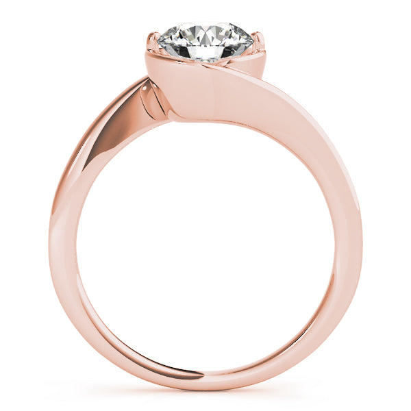 14K Rose Gold 1 CT Diamond Engagement Ring