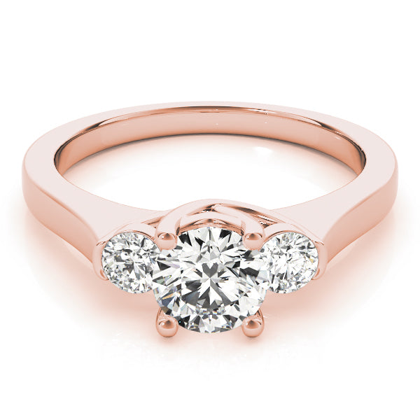 ENGAGEMENT RINGS 3 STONE ROUND