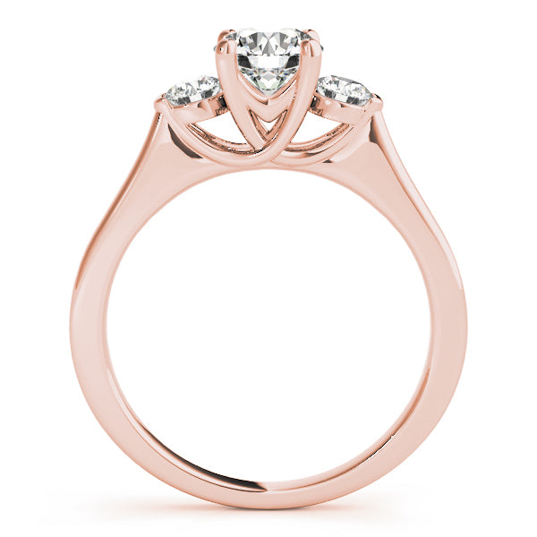 ENGAGEMENT RINGS 3 STONE ROUND