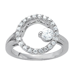 14K White Gold Lab Diamond Fashion Ring