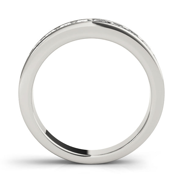 Platinum 1ctw Square Diamond Wedding Ring