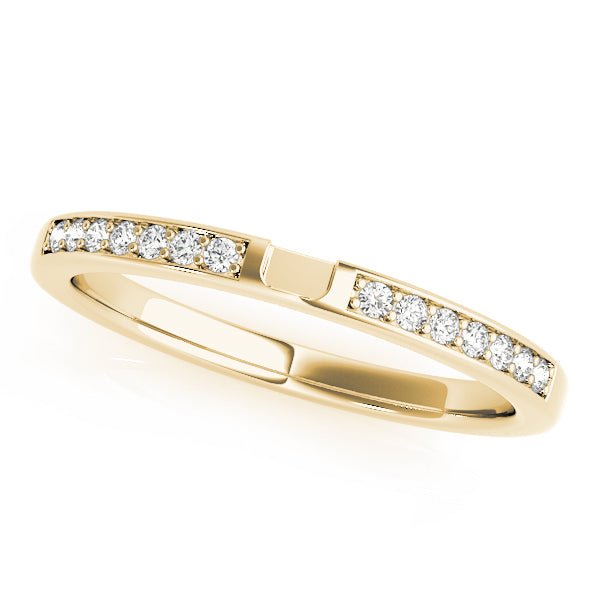 18K Yellow Gold Multi-Diamond Wedding Band