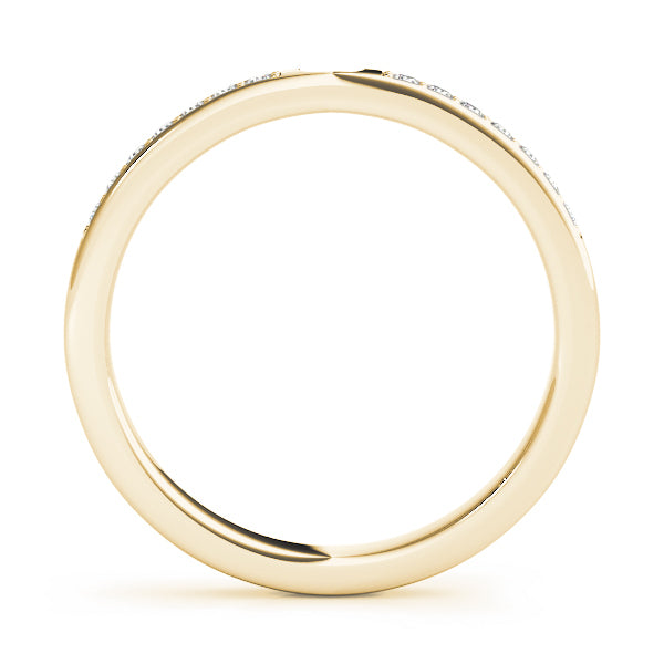 18K Yellow Gold Multi-Diamond Wedding Band