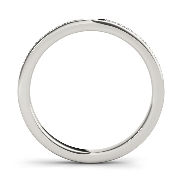 Platinum 1/8 ct Diamond Wedding Ring Band