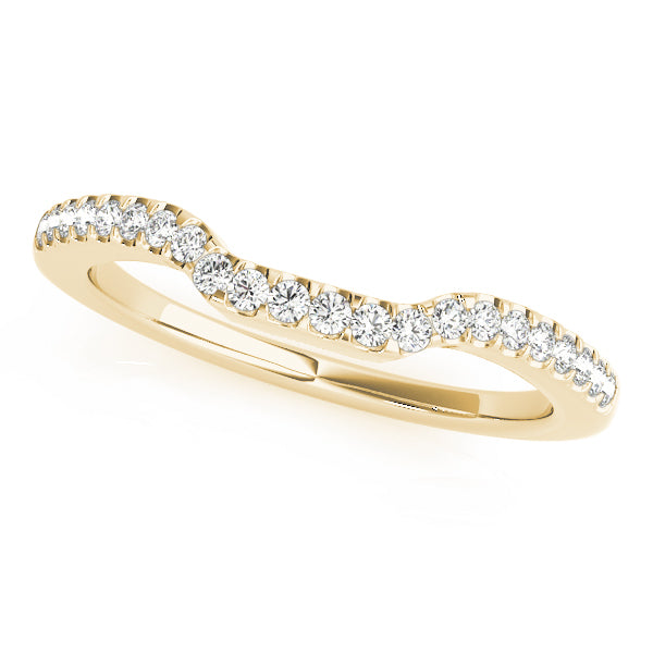 14K Yellow Gold 0.18ctw Diamond Wedding Band