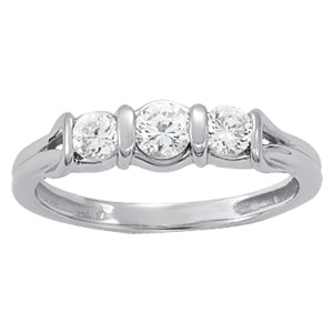 14K Gold Diamond Love Knot Fashion Ring