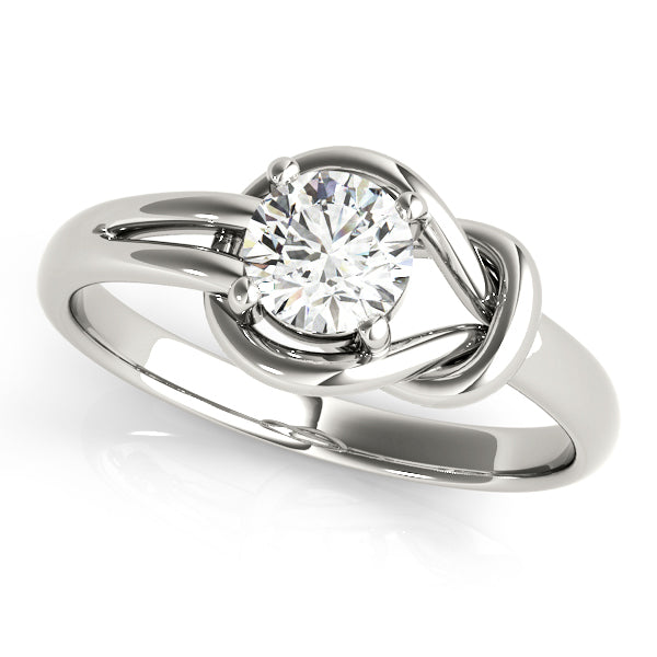 White Gold 1CT Lab Diamond Love Knot Ring