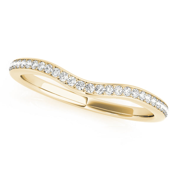 18K Yellow Gold Multi-Diamond Wedding Band